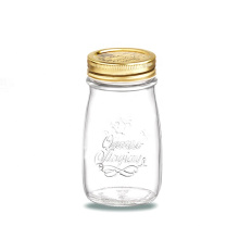 Custom Airtight 200ml glass jars and containers food with metal screw lids